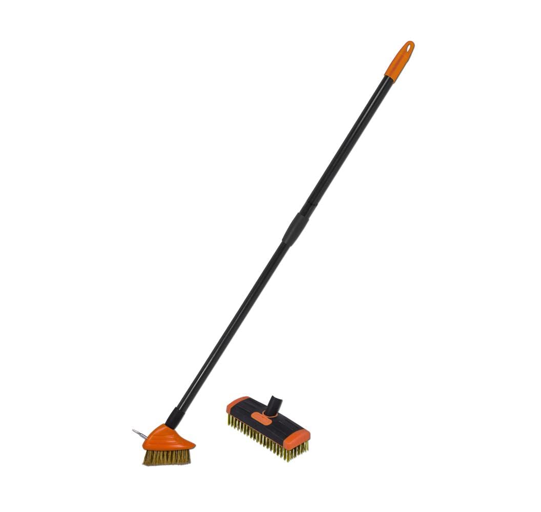 Brosses métalliques de nettoyage pour éradiquer les mauvaises herbes avec manche ajustable