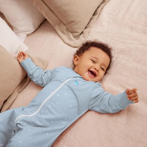 Image of Love to Dream Baby Sleep Suit Long Sleeve 1.0 TOG | Ultra-Soft Cotton for Stretch, Comfort & All-Night Warmth | Twinkle Powder Blue | 4 Years