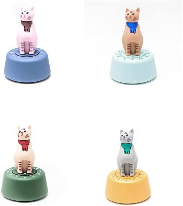 Kreatywny minutnik kuchenny, Lazy Cat, kuchenny timer, do 60 minut(Gray)