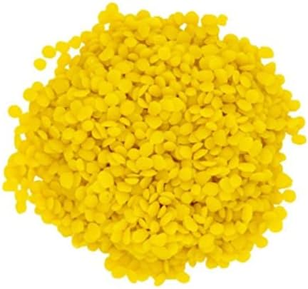 Beeswax pellets for Candle Making - 1Kg Natural Bees Wax Organic Pure for Cosmetic Grade Skin Care Lip Balm Soap Lotion Making Supplies