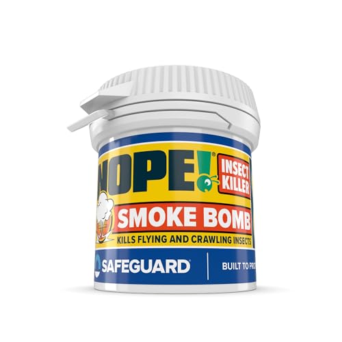 NOPE! Flea Smoke Bombs for The Home (14g) | 6x8m Coverage | Non-Staining | Killer for All Flying & Crawling Insects | for Bedrooms Living Rooms Garages