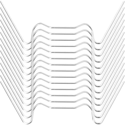 TOYANDONA Clips de Fixation W en Acier Inoxydable 1,2x75x30mm pour Vitres de Serrage Lot de 50 Pincettes de Serrage Robustes pour Fixation Panneau Verre Usage Jardin