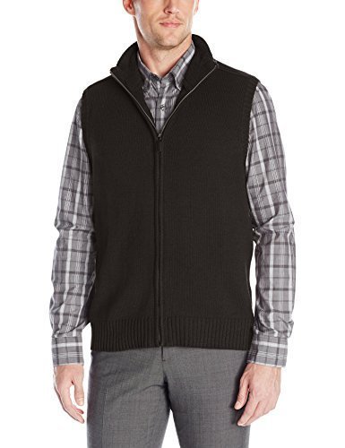 Image of Men's Full Zip Vest with Sherpa-Lined Neck