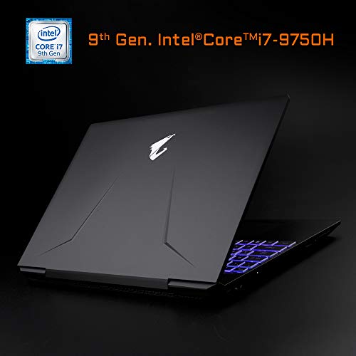 Image of AORUS 5 NA-7US1121SH 15 inch Thin Bezel LG 144Hz FHD IPS LCD, i7-9750H, NVIDIA GeForce GTX 1650, Samsung 16GB RAM, Intel M.2 PCIe NVMe 256GB SSD, 1TB HDD, RGB Keyboard, Win10, Ultra Slim Gaming Laptop
