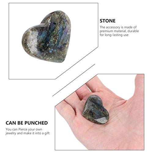 VILLCASE Cristal Coração Pedra Ametista Quartzo Cura Pedra Preciosa Amor Coração Chacra Reiki Balanc
