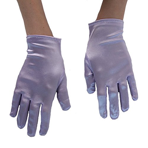 Girls Princess Gloves 4 Pack, Purple, Pink, Blue and White