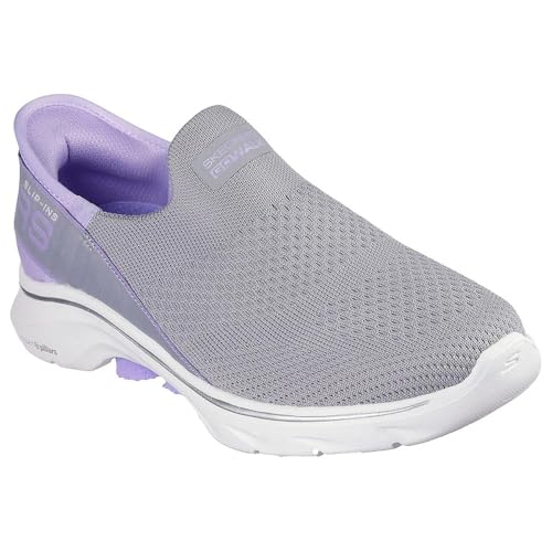 Skechers Damskie GO Walk 7 MIA, Szare tekstylne wykończenie
