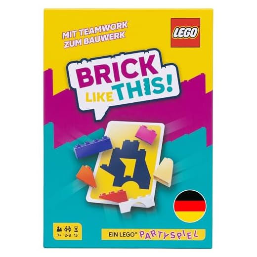 Asmodee Brick Like This! Das offizielle Lego-Partyspiel - Schnelles, lustiges Bauspiel für Familien, Kinder, Jugendliche und Erwachsene – 15 Minuten, für 2-8 Spieler ab 7 Jahren, Deutsch Version