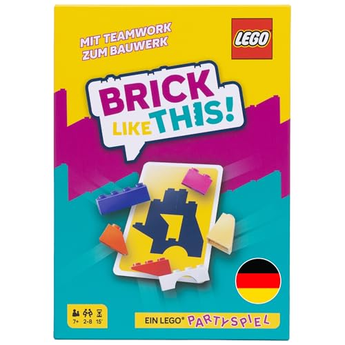 Asmodee Brick Like This! El juego oficial de Lego Party - Juego de construcción rápido y divertido para familias, niños, adolescentes y adultos - 15 minutos, para 2-8 jugadores a partir de 7 años