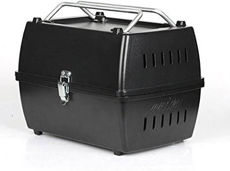 Aniva Siyah Aksesuarlı PRTK Mangal Taşınabilir Katlanabilir Portatif Çift Taraflı Alüminyum Döküm Kömürlü Outdoor Tasarım Ödüllü Grill Table Barbekü