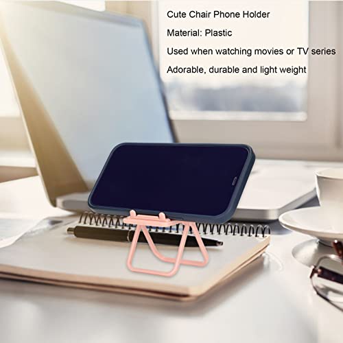 Yemirth Mini Chair Phone Holder Chair Cell Shape Cellphone Stand Cute Phone Holder Foldable Folding Adjustable Phone Stand For Desk Funny Mobile Phone Desktop Tablet Office Home(A1) #TOP5