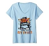 Photo Gallery donna scuolabus driver halloween costume disordinato chignon capelli donne maglietta con collo a v Photo Gallery donna scuolabus driver halloween costume disordinato chignon capelli donne maglietta con collo a v