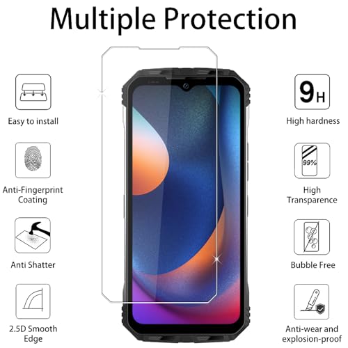 Vsjnk Screen Protector Compatible with DOOGEE S100/DOOGEE S100 Pro Tempered Glass - Image 2