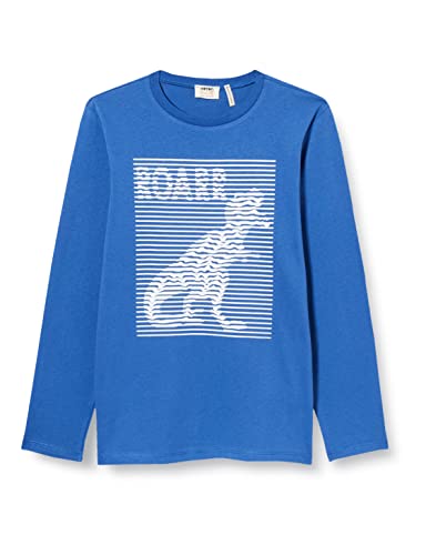 Koton Dinosaur Printed T-Shirt en Coton à Manches Longues, Saxe (665), 4-5 Ans Garçon Cover