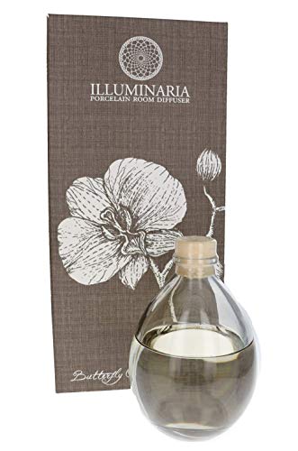 Zodax Illuminaria Porcelain Diffuser, Butterfly Orchid Fragrance #TOP1