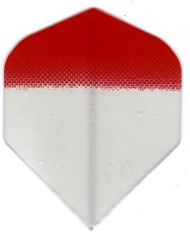 25 Sets #3080 AmeriThon Red/Clear Tinted Dart Flights
