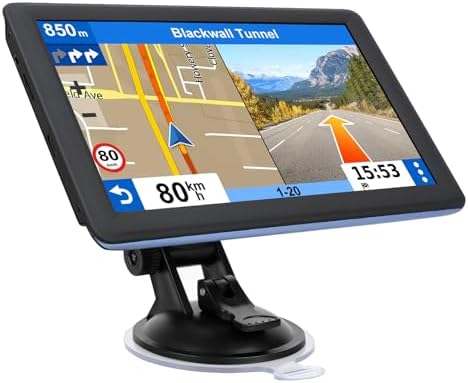 GPS Navigator for Car Truck RV - 7'' HD Touchscreen Navigation Sy...