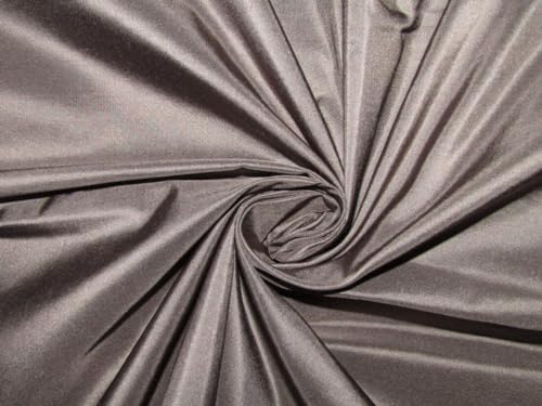 Tissu taffetas 100 % pure soie couleur cendré TAF334 au mètre