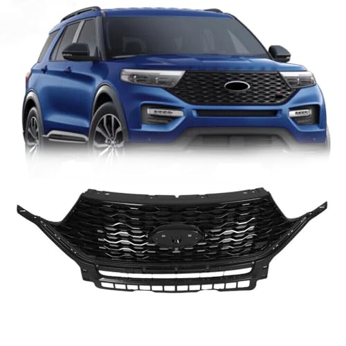 Front Upper Grille Grill Assembly Gloss Black For 2020-2021 for ...