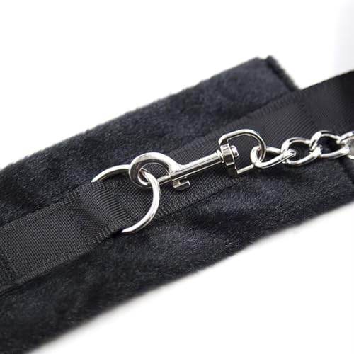 SM Handschellen, Handschellen für sinnliche Sexspiele, Bondage Fesseln Sex Spielzeug für Paare, Erotisches Sexspielzeug BDSM Set für Damen Männer - Schwarz