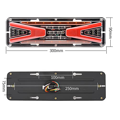 2 Peças Luzes Dinâmicas Led De Travagem Traseiras Do Camião Luzes De Travagem Traseiras De 12V 24V P