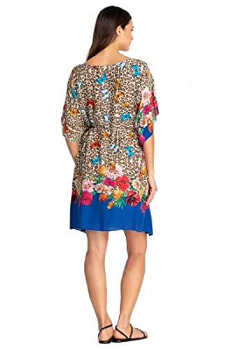 Johnny Was Fleur Kaftan Dress with Braided Tie - CSW5622-F (Small, Multi)2