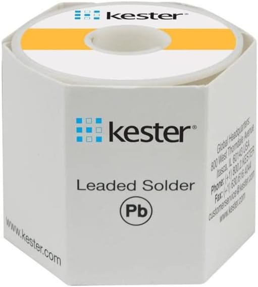 Kester 282 Lead Solder Wire - 1 lb - 0.031 in Wire Diameter - Sn/Pb Compound - 37 % Lead Content - 24-6337-7402 [PRICE is per POUND]