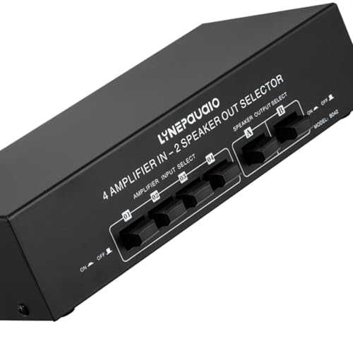 Conmutador de altavoces de potencia para salón y terraza con audio multizona 4