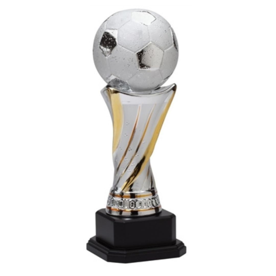 Same Day Awards Premium Ceramic Soccer Trophy (3 Sizes) - Engraving Included (14.5 Inches)