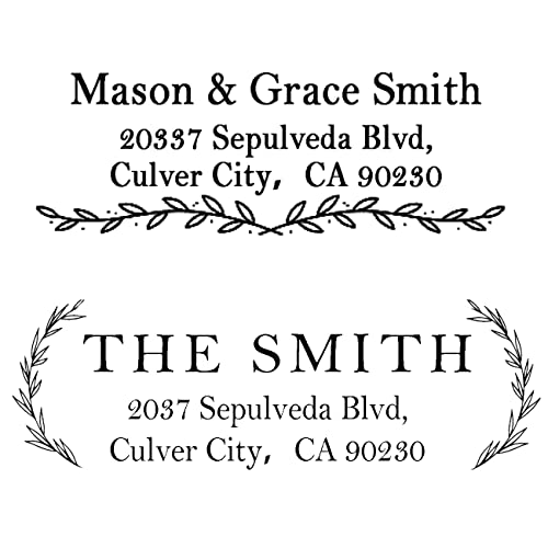 Customized Address Stamp, Name Stamp, Return Address Stamp, Self-Inking Stamp, Wedding Invitation Stamp, Personalized Stamp,Self-Inking Personalized Address Stamp. Suitable For Work, Business, Wedding #TOP3