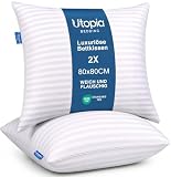 Utopia Bedding kopfkissen 80x80 2er Set Hotelqualität atmungsaktiv Kissen