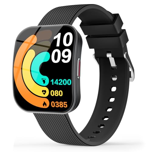 Image of MFVLP Smart Watch for Women, 1.85 inch HD Fitness Tracker Black