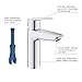 GROHE QUICKFIX Start | Bathroom Basin Mixer tap with Click-clack Push Waste | Easy to Install and Includes 3-in-1 Installation Tool | Medium Size 192 mm | Water-Saving Technology | Chrome | 24204002