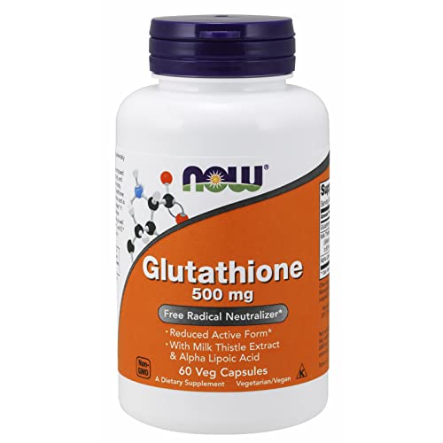 Now Foods Glutathione 500 mg - 60 Vcaps 5 Pack