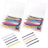 KADBLE 100 Pcs Colorful Bobby Hair Pins, Hair Styling Clips with Storage Box for Women Grils