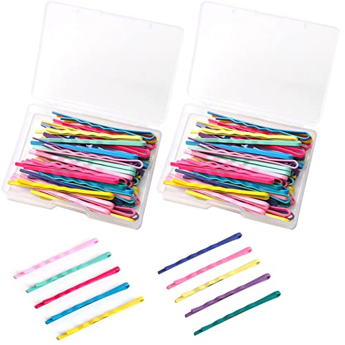 Kadble 100 Pcs Colorful Bobby Hair Pins, Hair Styling Clips With Storage Box For Women Grils #TOP7