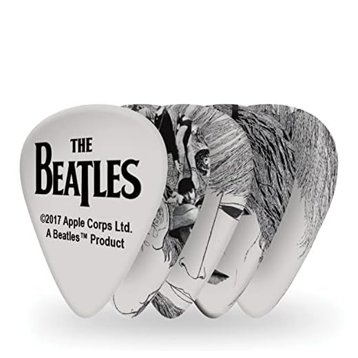 Púas para guitarra D'Addario Beatles - Púas coleccionables de The Beatles - Revolver - Media