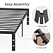 Sweetcrispy Queen Bed Frame - Heavy Duty Metal Platform Bed Frames Queen Size with Storage Space Under Frame, No Box Spring Needed, 14 Inches, Sturdy Steel Slat Support