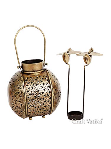 Craftvatika Birds Tea Light Holder Handi Tealight Holders Stand Rajashtani Handicraft Handi Showpiece Statue For Home Office Living Room Desk Table Decoration. #TOP5