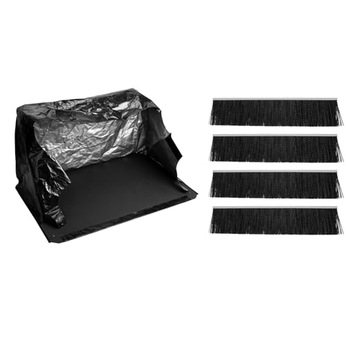 Ximoon Lawn Sweeper Replacement Part- 46780 Brush and 48388 Hopper Bag Compatible with Agri Fab 45-0320 45-03201-062 45-03201-062 42\" Tow Lawn Sweeper