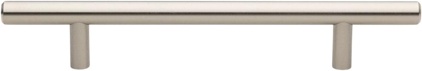 GlideRite Hardware 5002-128-SS-10 5 inch Cc Stainless Steel 7.375 inch Long Solid Handle bar Pulls 10 Pack