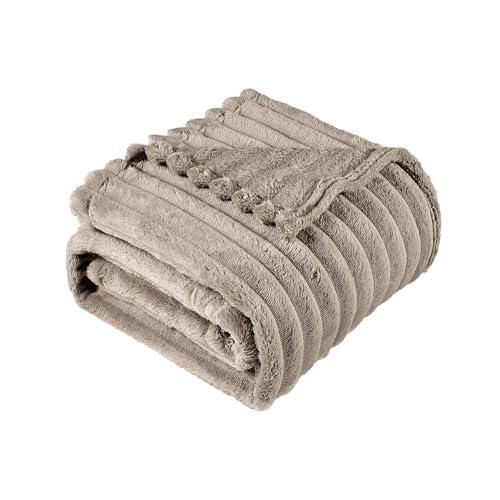 BOURINA Flannel Throw Blanket Fleece Throw Outdoor...