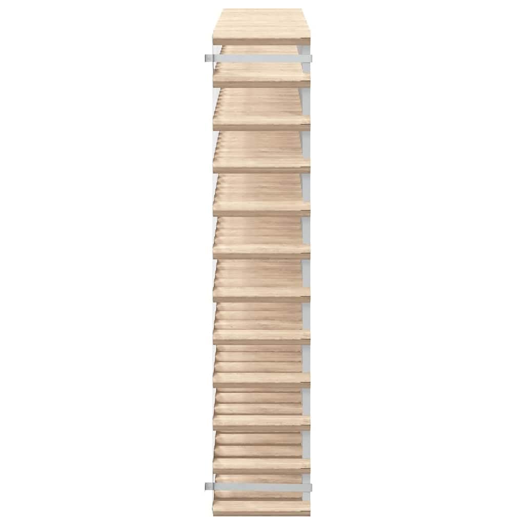 Weinregal für 120 Flaschen aus Kiefernholz 110x22,5x110 cm | Kompakte Lagerung im Weinkeller oder Wohnzimmer: Standregal aus verzinktem Stahl für Vorräte und Präsentation.