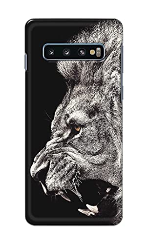 Image of Roaring Lion Hard Back Case Cover for Samsung Galaxy S10 Plus (6.4 inch), SM-G975F / DS, SM-G975U, SM-G975W Back Cover -(J5) VNS2225