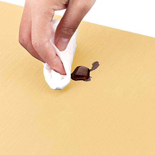 JYKJ Silicone Place Mats Table Placemats, Extra Large, Non Slip, Heat Resistant,Thick, Nonstick Pastry Mats Countertop Worktops Protection, for Kitchen Dining Baby Kid, 45 × 32cm, Set of 4, Yellow