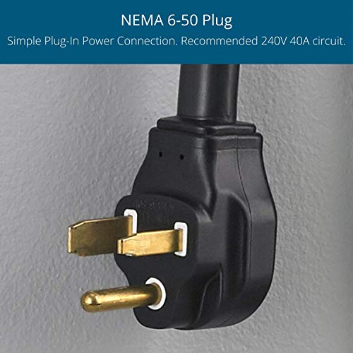 EVoCharge EVSE, Level 2 Electric Vehicle Charging Station with 18 ft Cable, 240V 32A, UL Listed EV Charger, NEMA 6-50 Plug, Indoor/Outdoor Rated, Charge up to 8X Faster Than Level 1 EVoCharge EVSE, Level 2 Electric Vehicle Charging Station with 18 ft Cable, 240V 32A, UL Listed EV Charger, NEMA 6-50 Plug, Indoor/Outdoor Rated, Charge up to 8X Faster Than Level 1