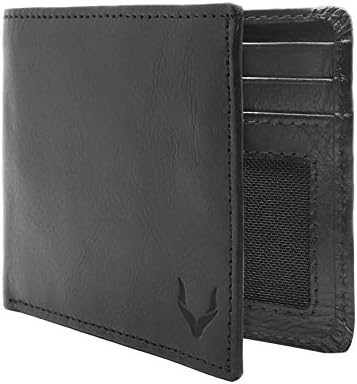 PELLE TORO Handmade Super Slim Men's Wallet, Handmade with Napa Leather, RFID Blocking Wallet, 9 Card Slots & ID Window (Cocoa Brown)