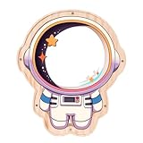 Uniwooder Wooden Astronaut Piggy Bank for Kids, Unbreakable Kids Space Coin Bank with Sticker, Wooden Cashbox Toddler Money Jar, Educational Toy for Boys, Girls, Easter, Birthday Gifts for Boys, Girls