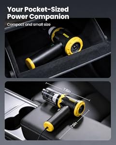 Mr.ego Car Vacuum Portable Cordless, 22000Pa Handheld Vacuum and Air Duster — photo 6 of 6