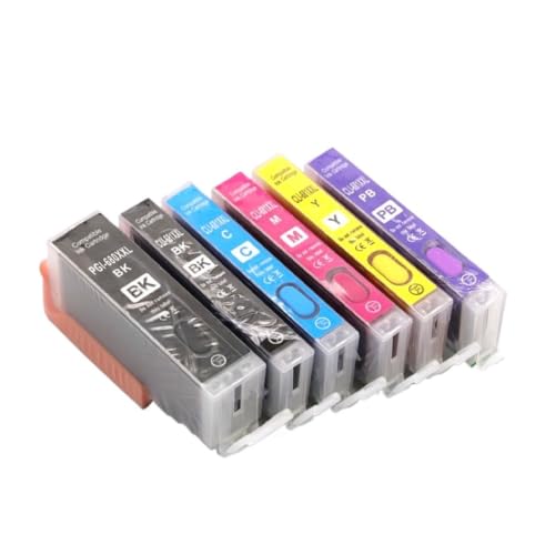 Cartouche d'encre jet d'encre compatible avec Canon PGI-680XXL CLI-681XXL puce rechargeable 6 couleurs